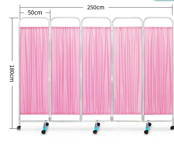 Popular Approval Good 4folding Hospital Screen 3 Section Stainless