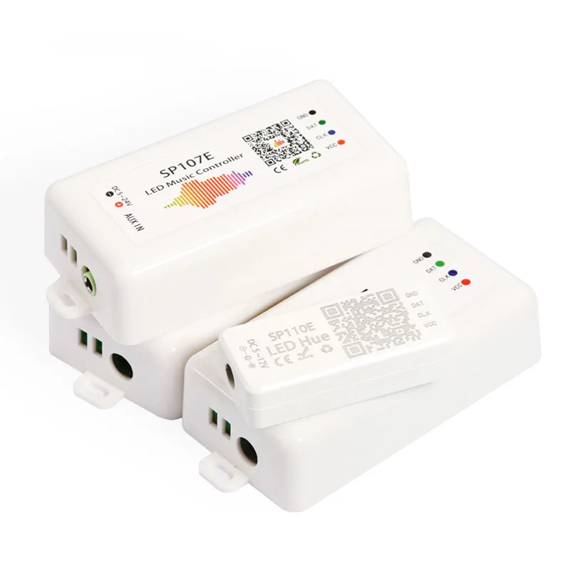 Full color RGB SPI Control by phone APP for LED Strip DC5V-24V Bluetooth Music LED Controller SP107E