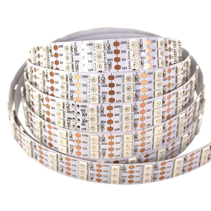 DC12V 3 row 144 leds/m addressable rgb led strip