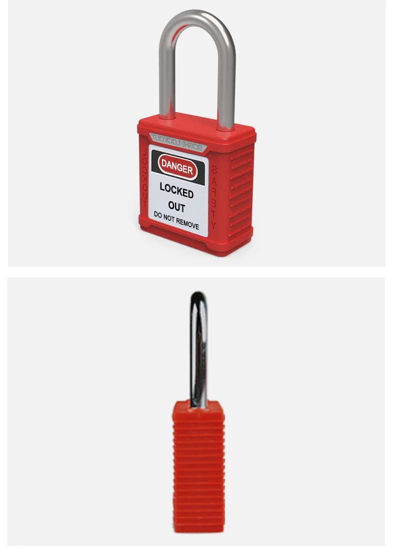 industrial equipment lock out safety padlock with