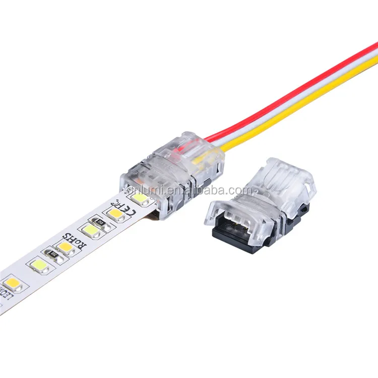Addressable WS2811 and WS2812B LED Strip Connector for IP20 10mm 3pin dual color strip light factory price Qijie brand CE ROHS