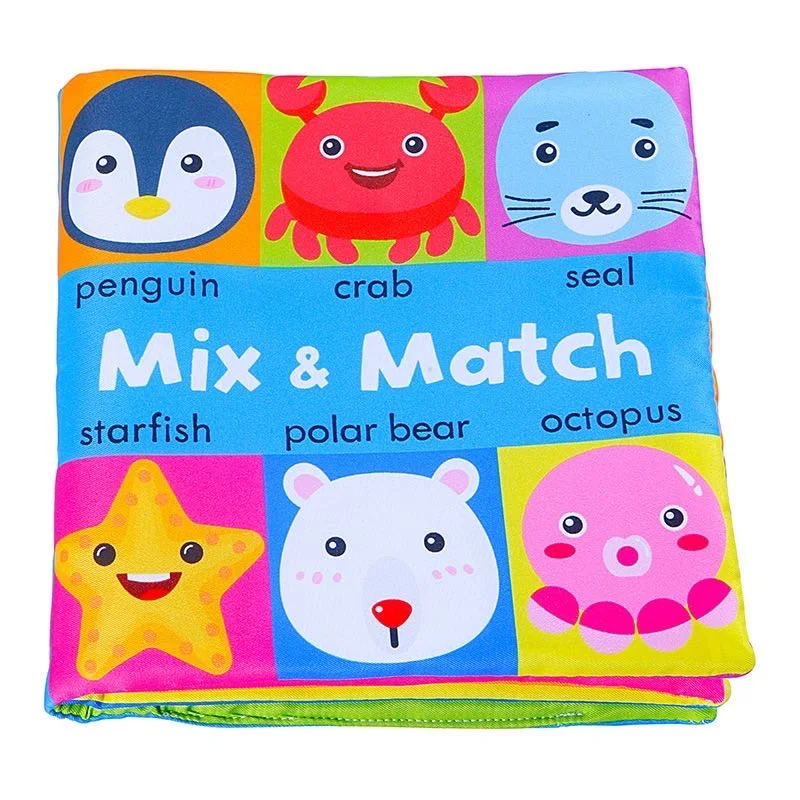 Soft Baby Books Crinkle Book Cloth Educational Learning Toy For Infant
