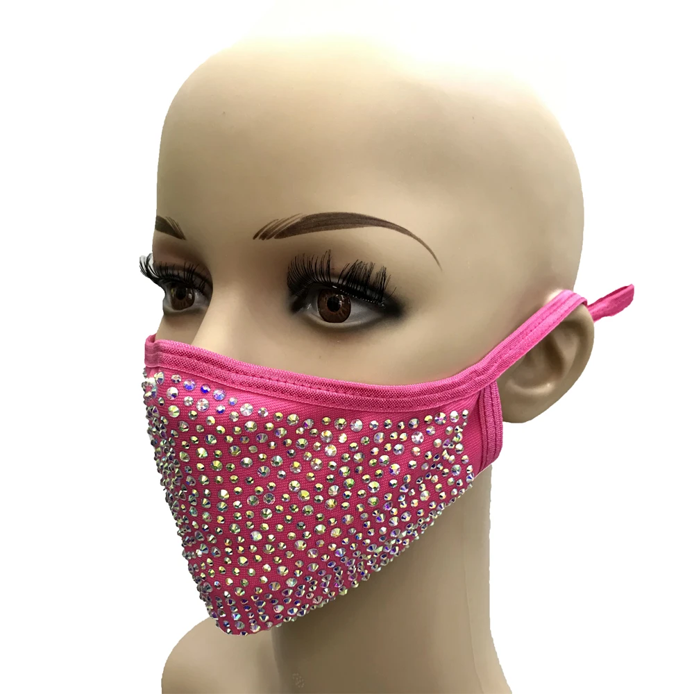 

rhinestone facemask,2 Pieces, Same as picture