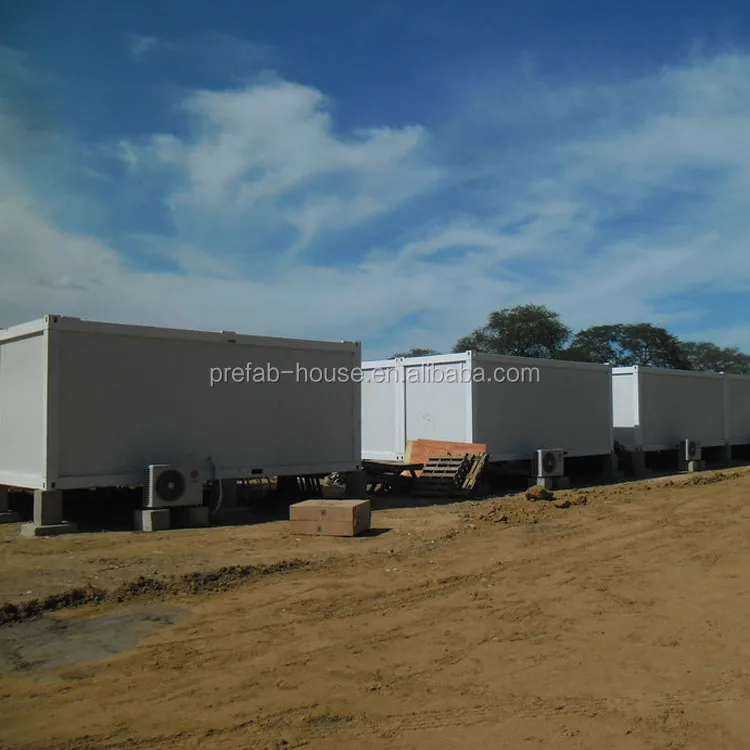 Cape Verde Low Cost Prefabricated House Design 40ft Flat Pack Container