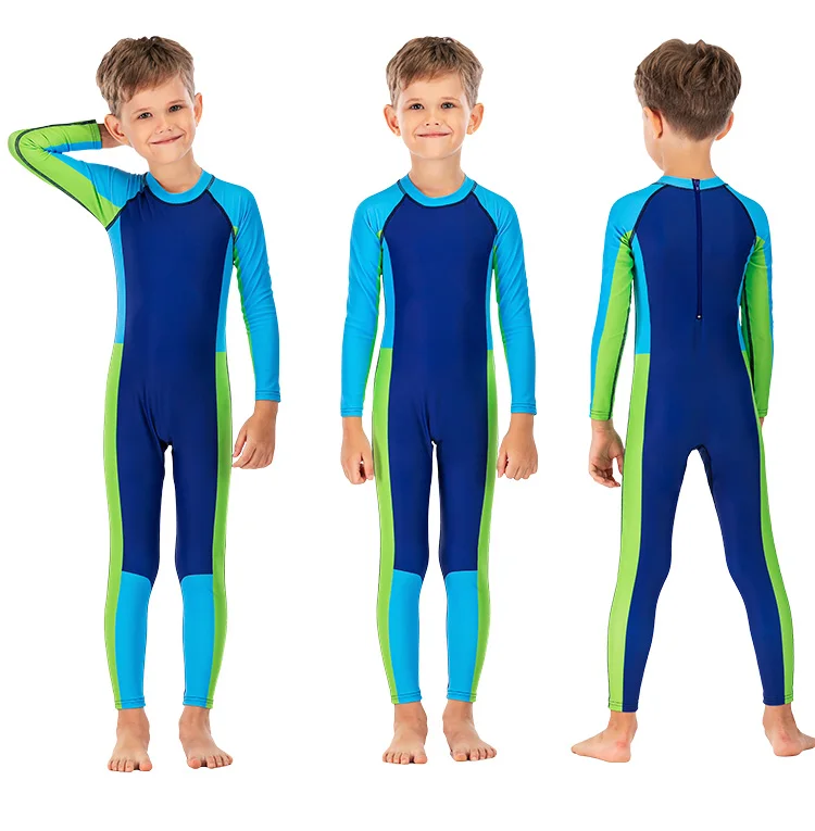 Children full swimsuit manufacturer swimming costumes for kids-boys one piece freediving wetsuit