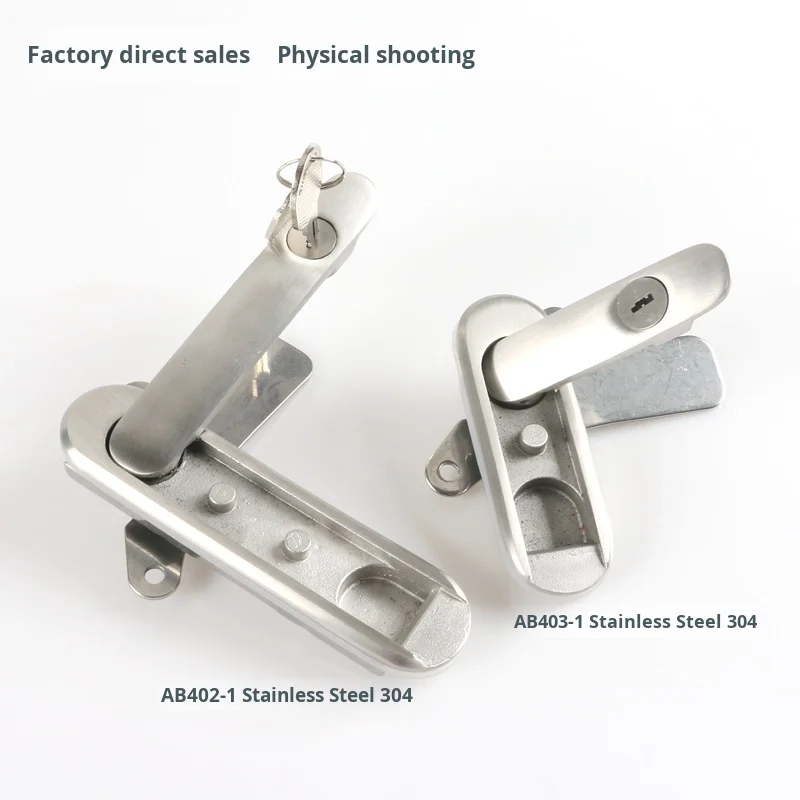 AB403 Stainless Steel Square 6000 Series Alloy Cabinet Door Lock with Cutting Service Distribution Box manufacture
