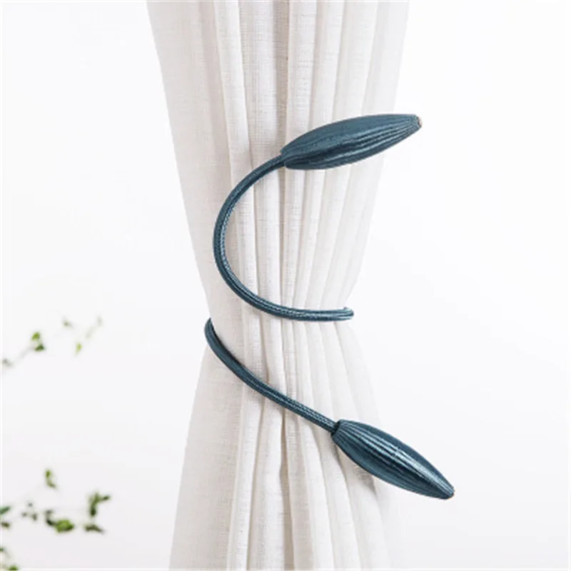 Details about   Arbitrary shape Curtain Hanging Belts Rods Holdback Curtain Plush Alloy Tiebacks 