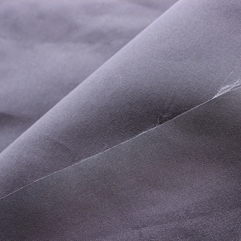 factory price 100% polyester customized grey plain peach skin fabric for work suits