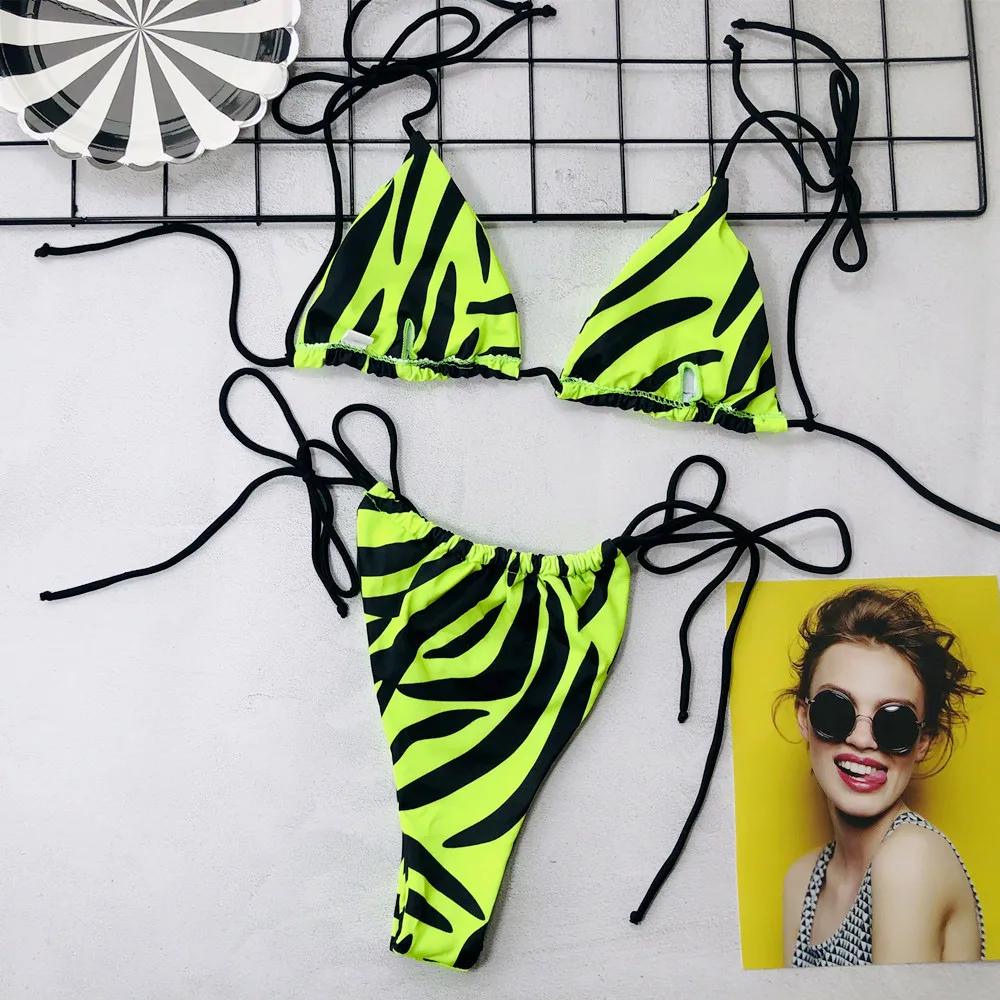 2020 oem custom triangle mini bikini bathing suit