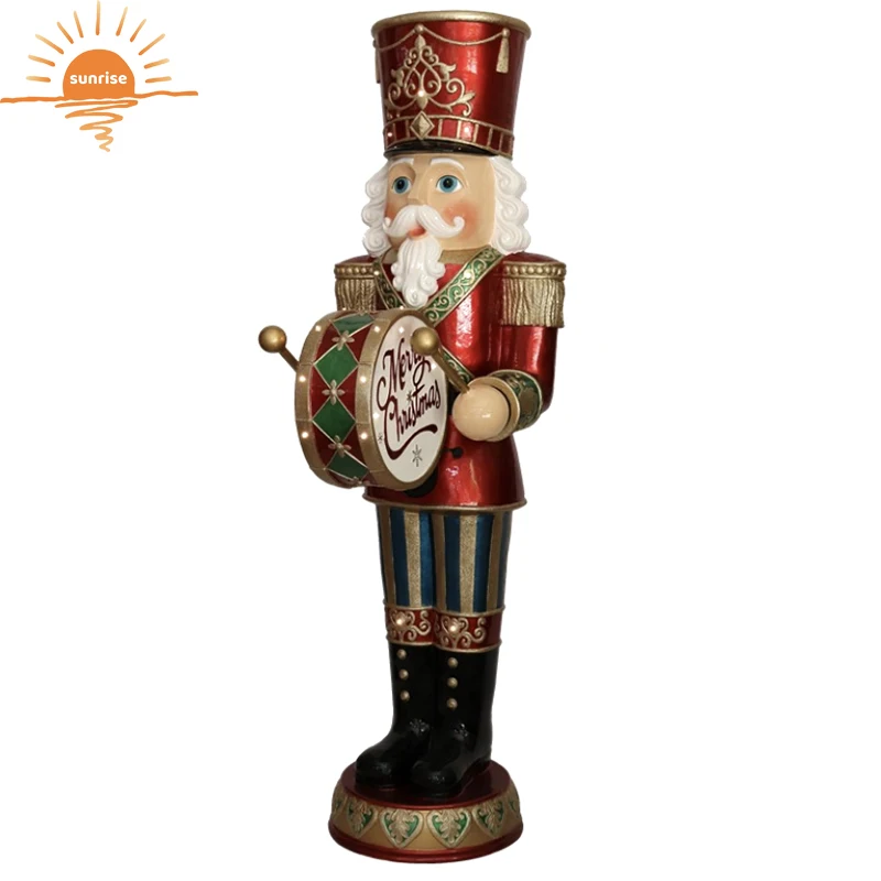 China Made Resin 6ft Nutcracker Statue Christmas Wooden Nutcracker