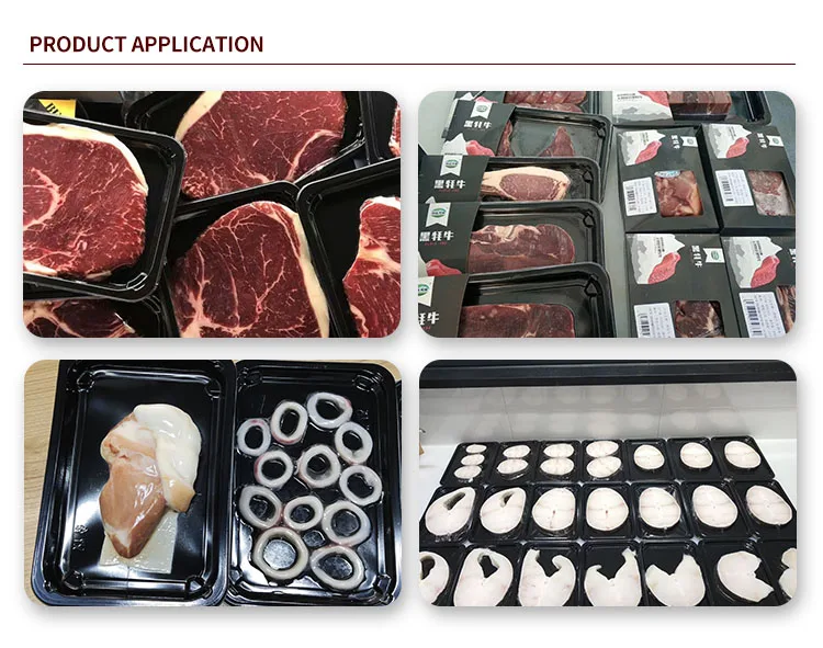 Food Vegetable Automatic Vacuum Skin Packaging Machine For Restaurant-skin pack tray sealer