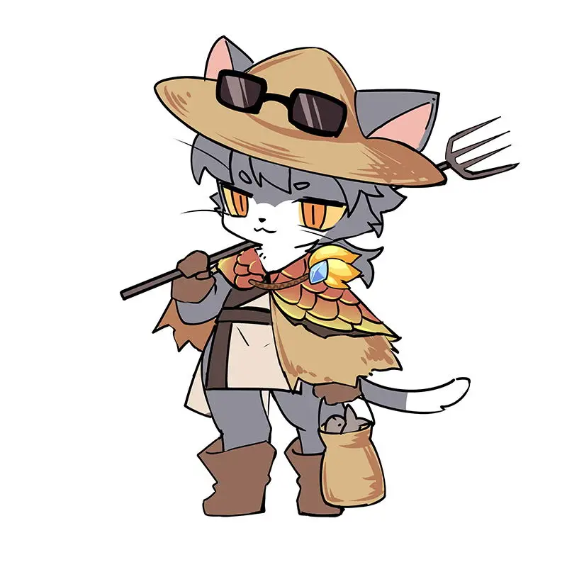 Fishing Cat Custom Made Designer High Quality Collection Art Plastic