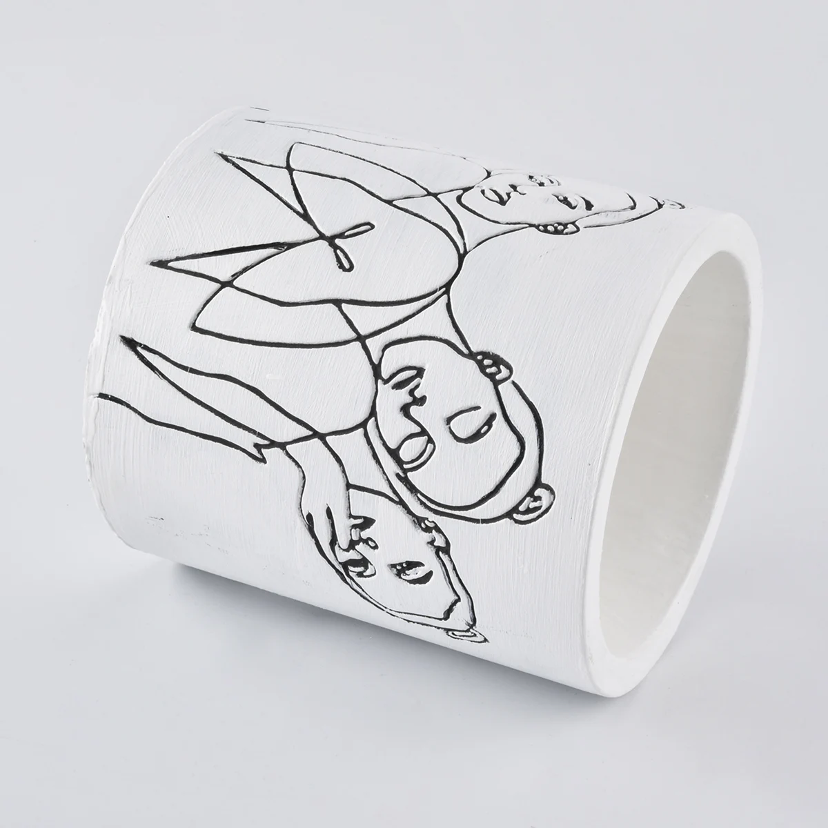 matte white concrete candle jars suppliers