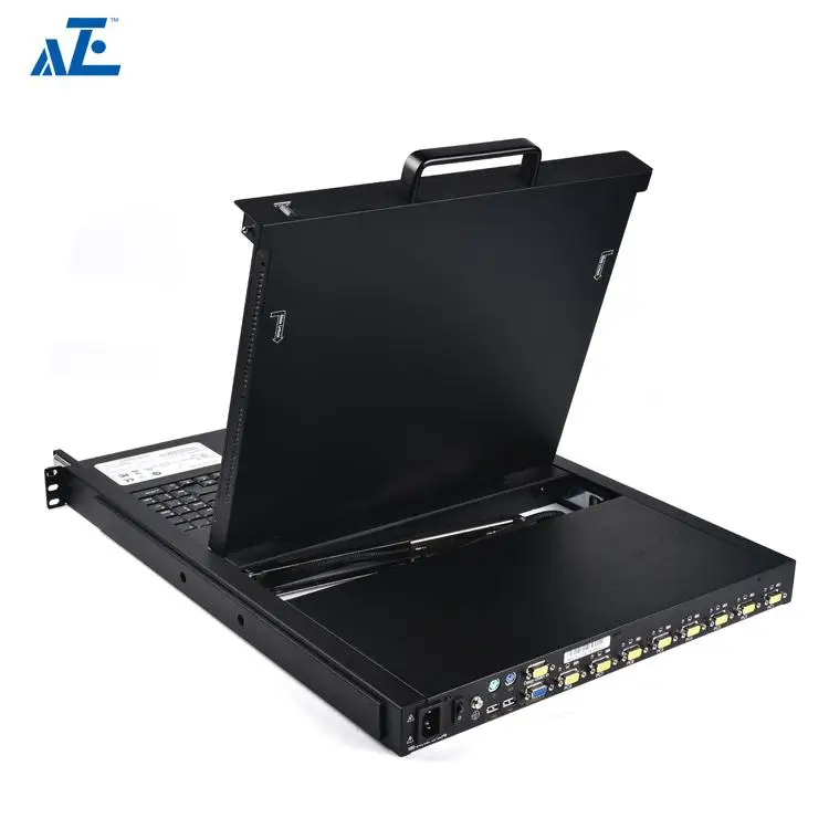 17inch Kvm 8port Rackmount Console Kvm Switch Rackmount For 18u 27u