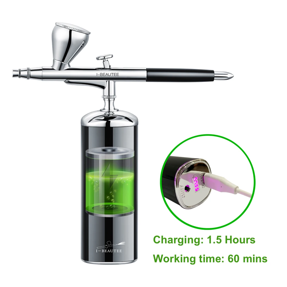 27psi Cordless Airbrush Mini Rechargeable Airbrush Compressor Double