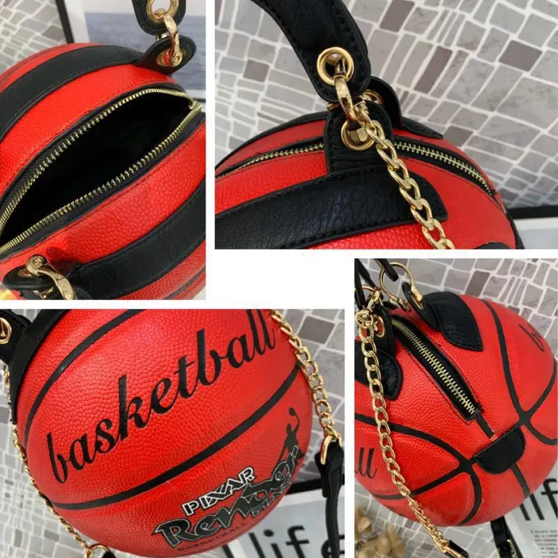 purse shaped like a basketball