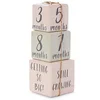 wooden monthly baby milestone blocks ,custom wood rectangle blocks for crafts