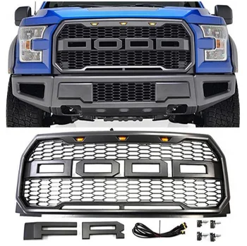 Honeycomb Mesh Grill F150 Raptor Style Grille For Ford F150 2015 2016 ...