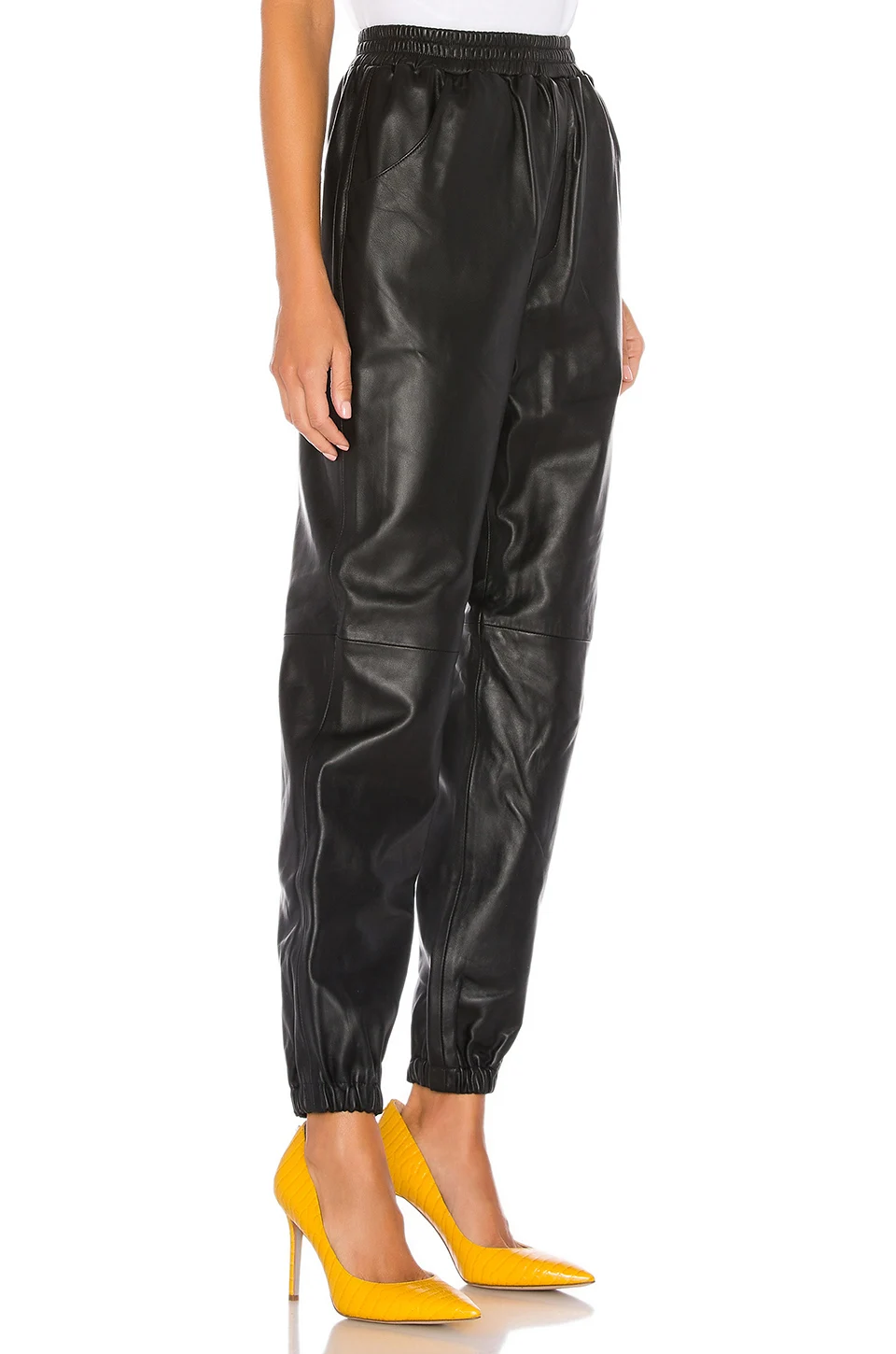 pu leather pants women