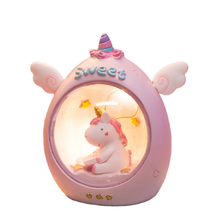 Low price creative ins dreamlike unicorn night light with bedroom decoration