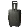 Durable abs plastic hard waterproof instrument stackable trolley rolling tool case with wheels handle foam