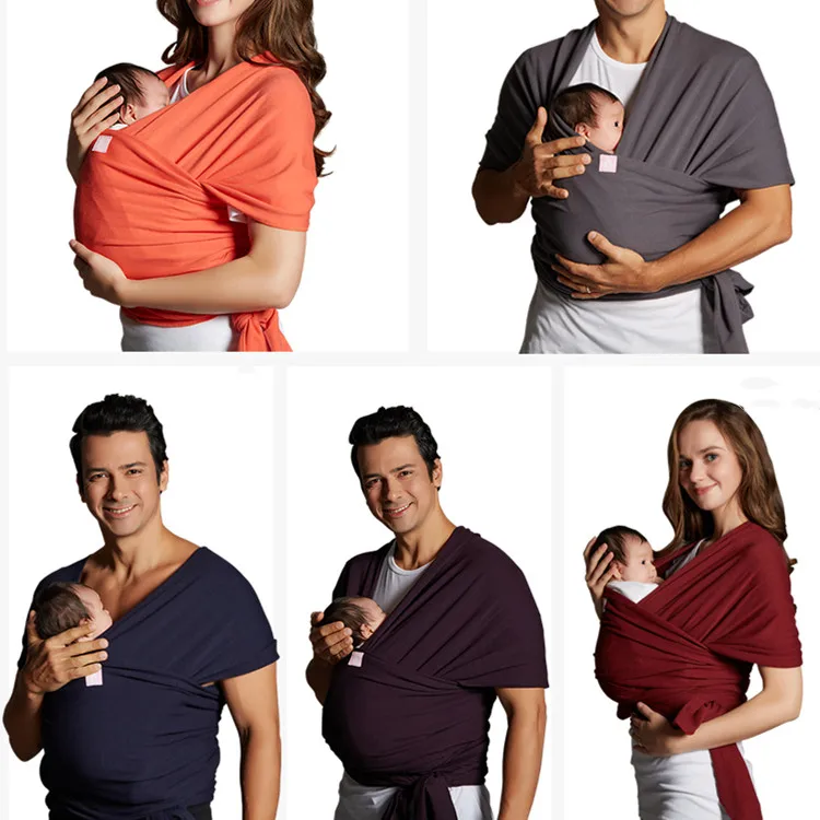 Organic Baby Wrap Sling Carrier Bamboo Material Infant New Born Swaddle