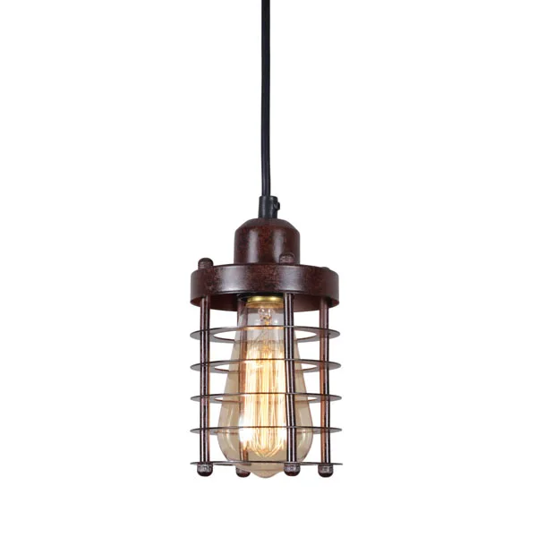 Rustic wire cage pendant ceiling lights industrial style pendant lighting mesh pendant light