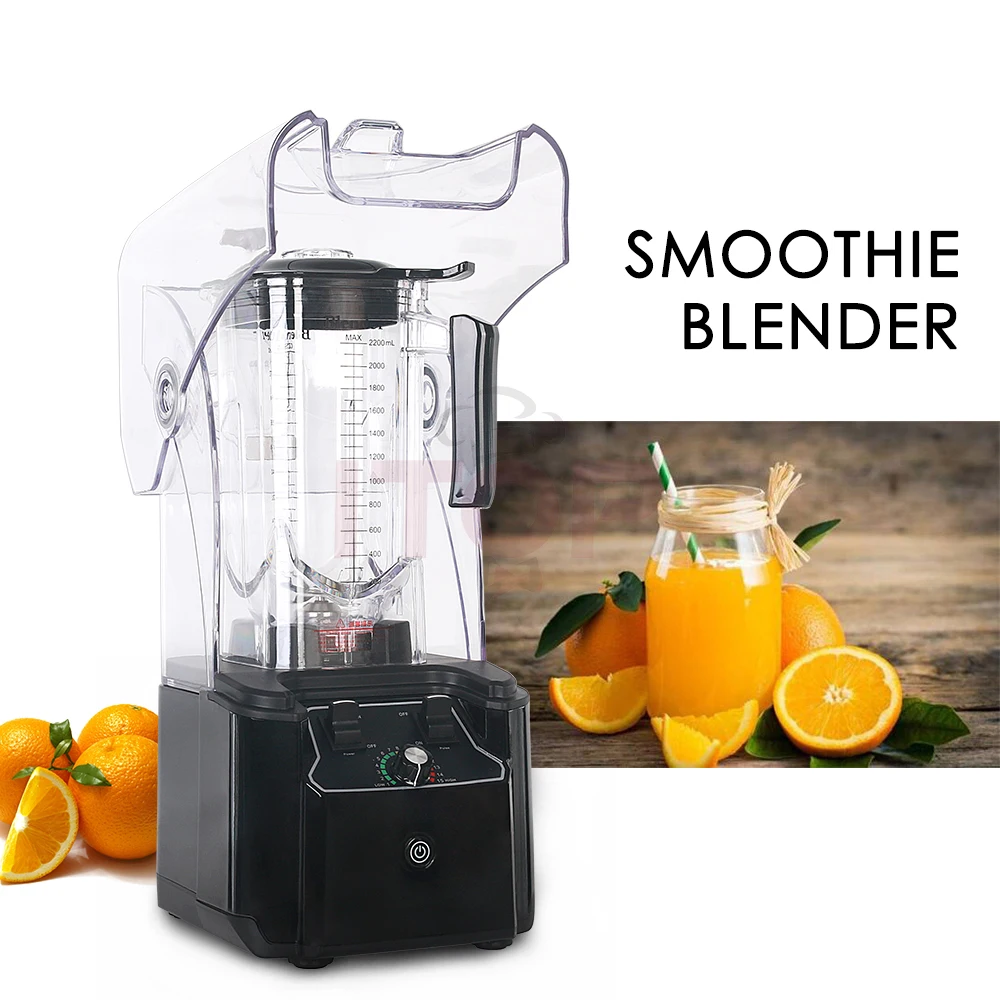 Commercial Blender Heavy Duty Blender for Smoothies with Sound Cover