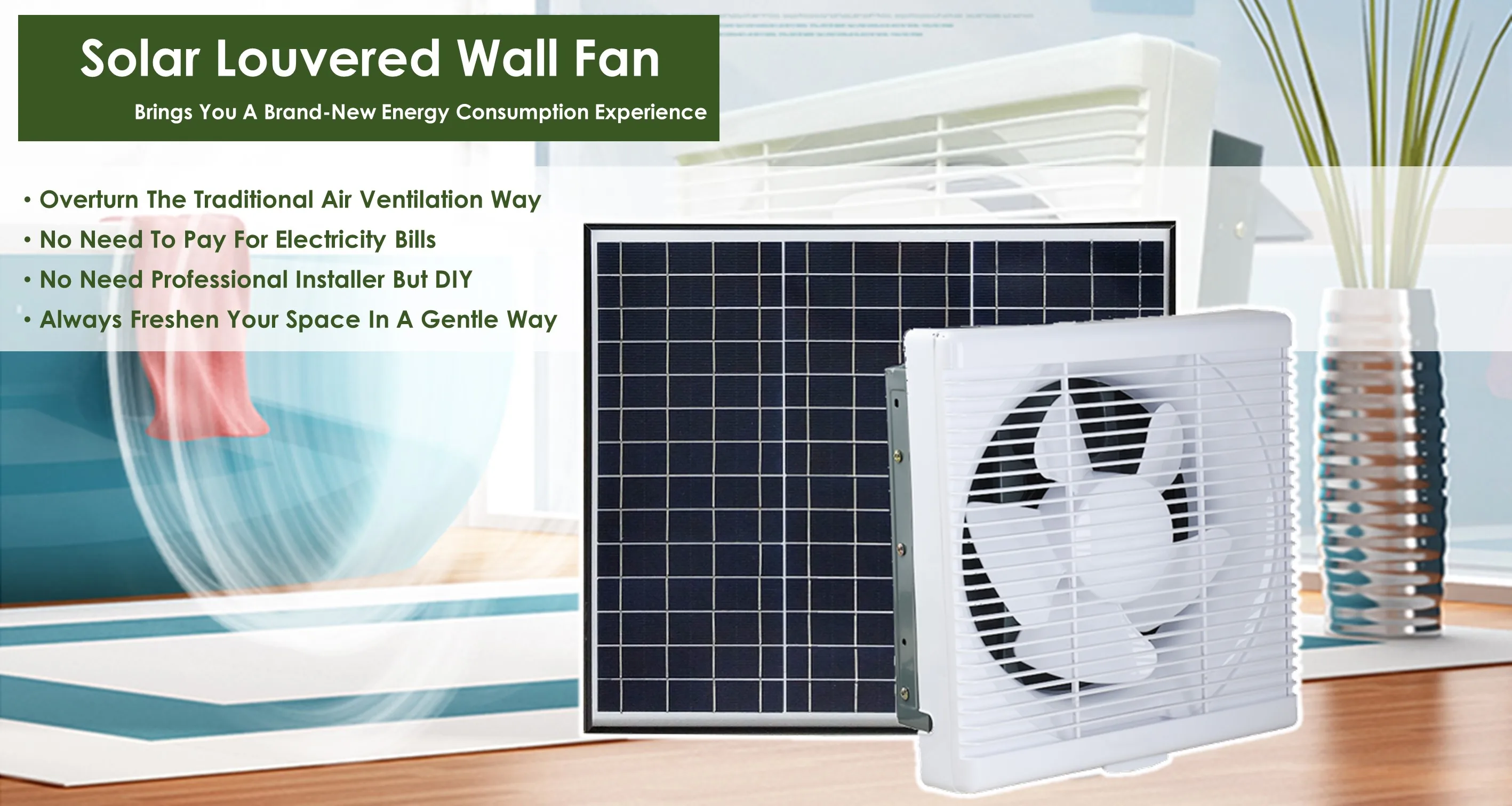 Sunny Vent Tool Luxury Solar Eco Ventilation 12' Multi Purpose Half