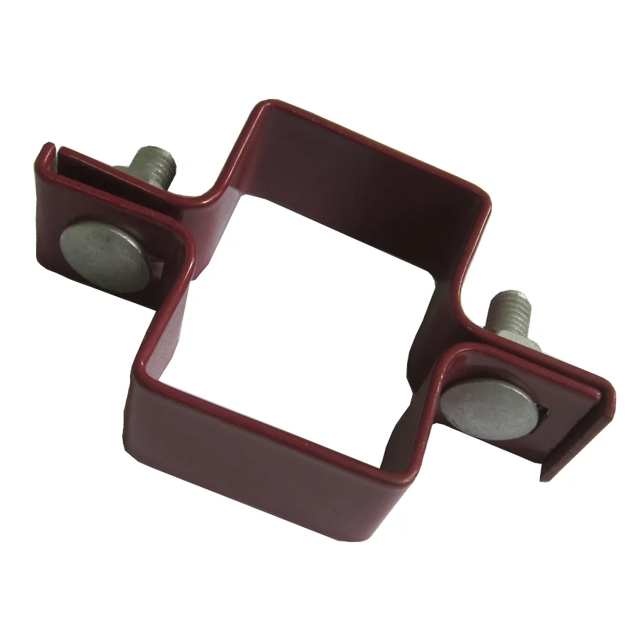 HT Metal Fence Rectangular Post Clamps - Durable & Easy Install