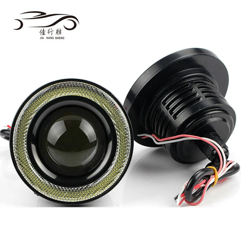 High Quality Auto Parts Manufacture LED Lighting Lamp COB Led 12V Angel Eyes Fog Lights COB Chips White Blue Red Yellow