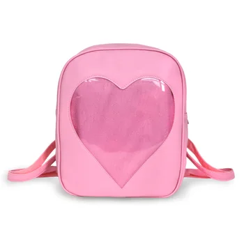 clear heart purse