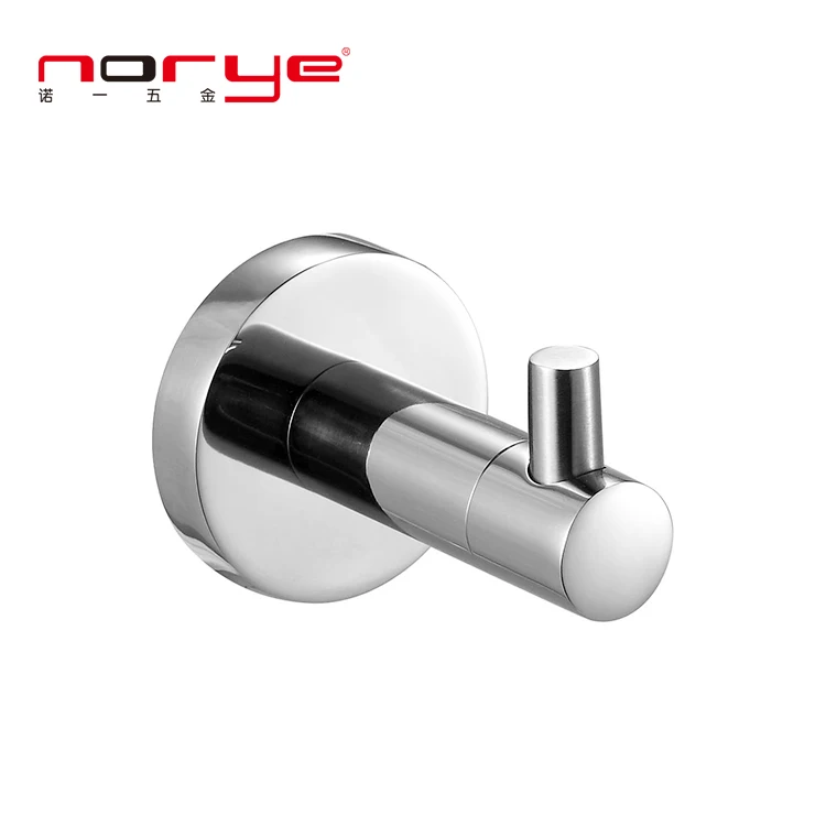 New design wall mounted and cheap stainless steel bathroom accessories single hook