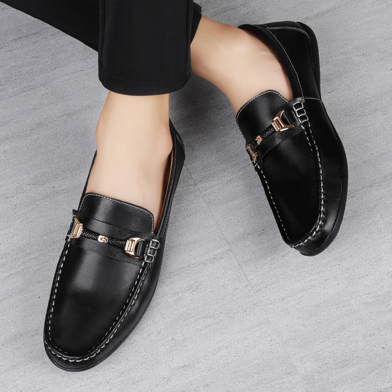 Factory Wholesale Men's Leather Loafers Custom Accessories Zapatillas Flat  Casual Dress Shoes - Buy Men's Leather Loafers,Flat Casual Dress  Shoes,Zapatillas Product on Alibaba.com