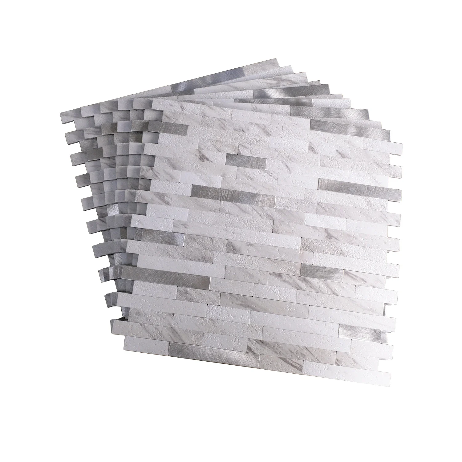 peel and stick white stone