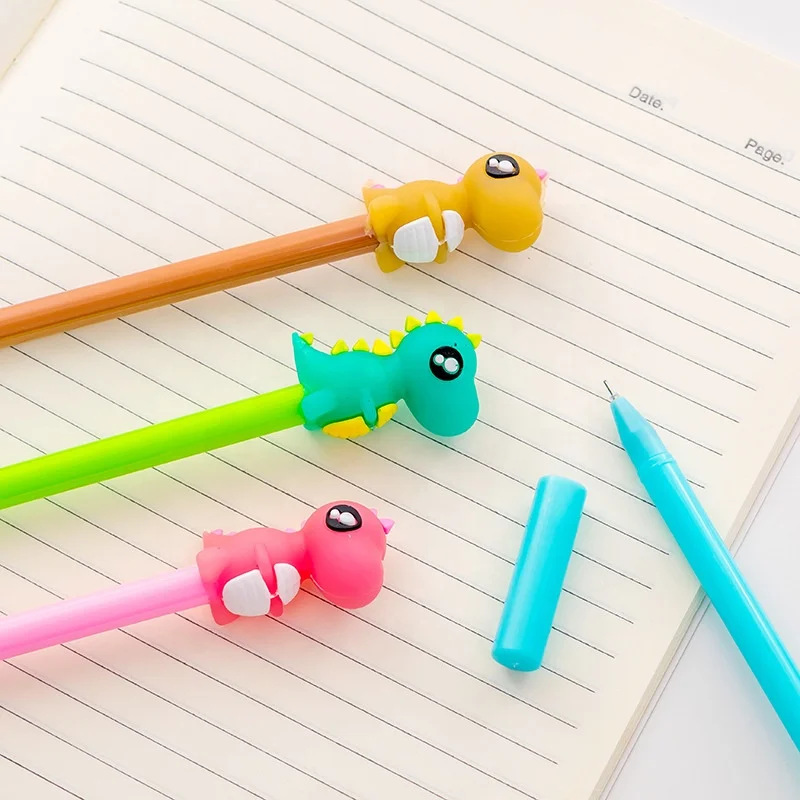 Kawaii Cute Dinosaur Gel Pens Bulk Dinosaur Style Novelty Pens For Student Kids School Supplies