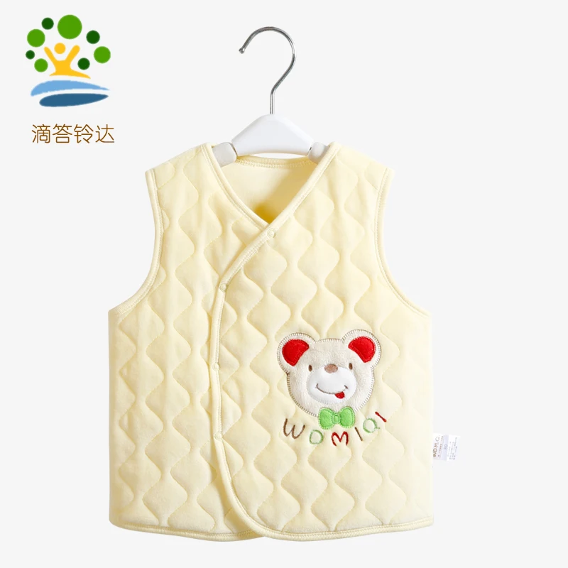 
Fleece Warm Thickened Tank Top baby Boys Waistcoat Clothes Baby Cotton Vest Quilted 