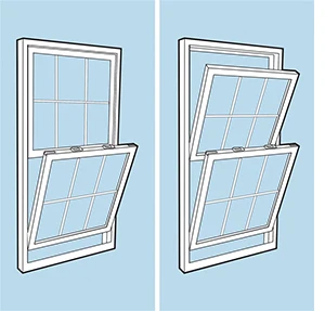 Australian standard aluminium frame single hung sliding glass windows for sale