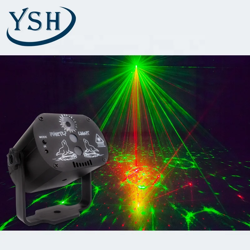 YSH Mini Laser Light indoor LED Holiday Projector Effect RGB Garland Christmas Festival room strobe