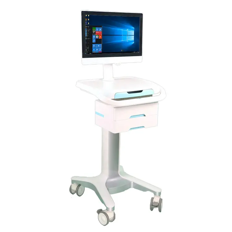 product sonkal rolling laptop cart medical computer trolley hospital medical abs medical trolley-63