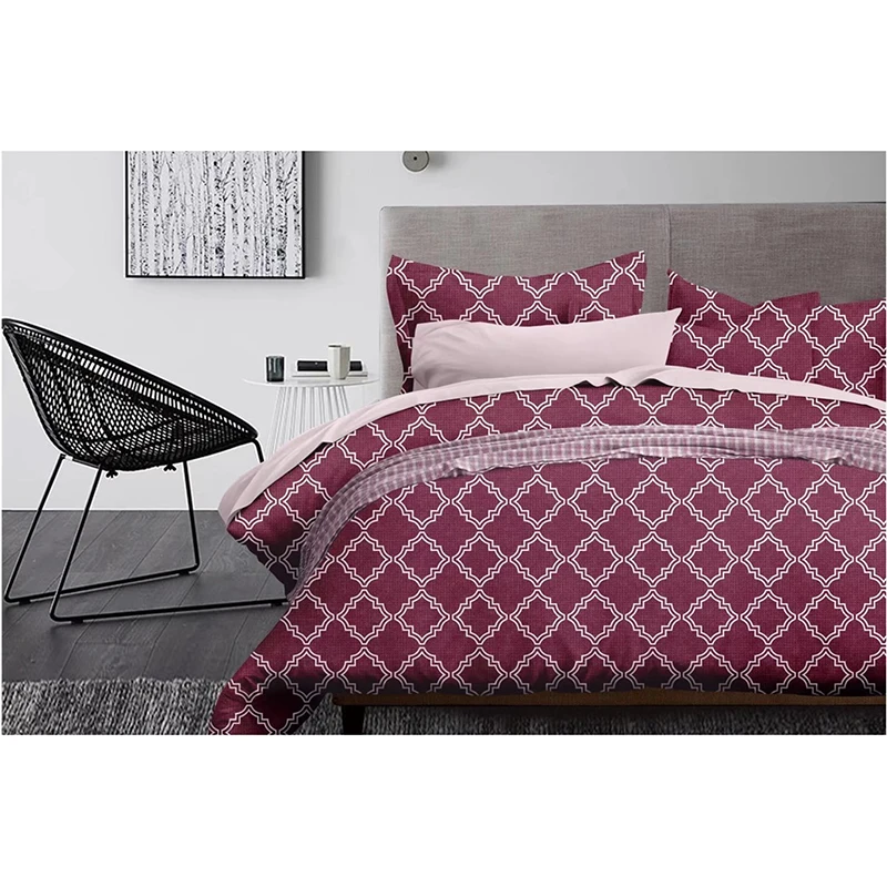 Utopia Bedding Printed Comforter Set (queen,Grey) With 2 Pillow Shams
