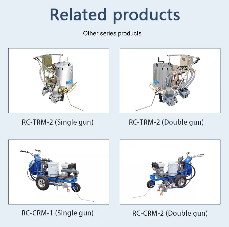 Road marking machine cold spraying striping lines uniform and straight road marking cold plastic machine