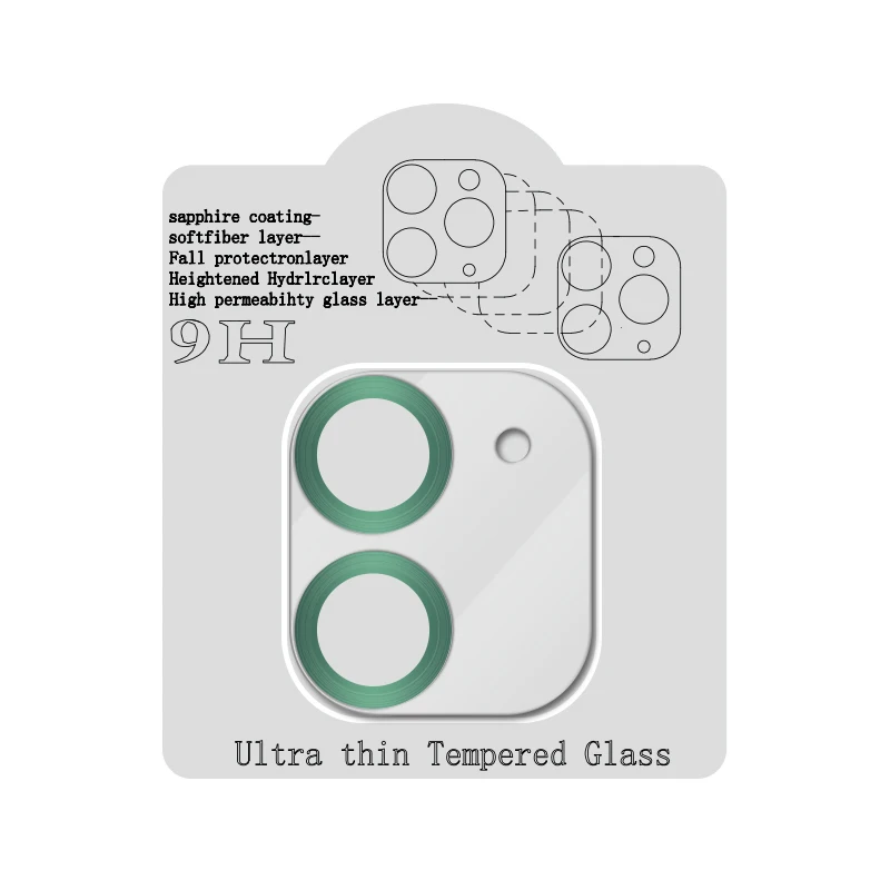 Maximum Coverage Platinum Tempered Glass HD Clear for iphone 12 Phone Camera Lens Screen Protector