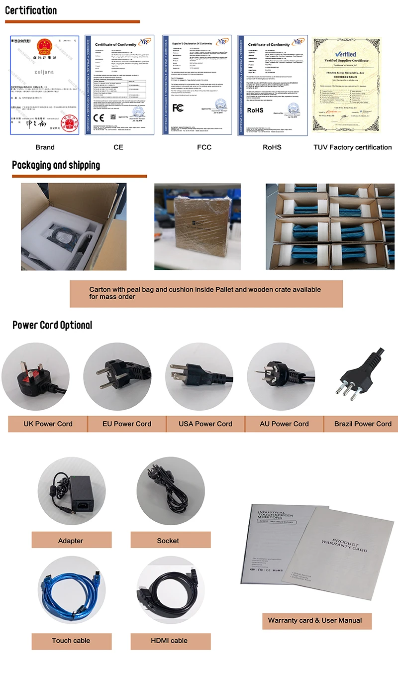 22 Inch Waterproof Touch Monitor