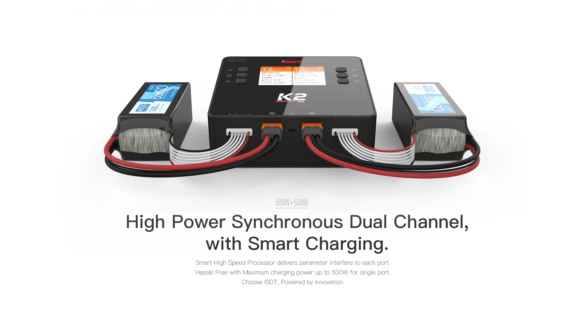 ISDT K2 AC/DC Dual Channel Smart Charger