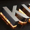 custom stainless steel rustic metal signage galvanized channel sign led 3d backlit light up letters