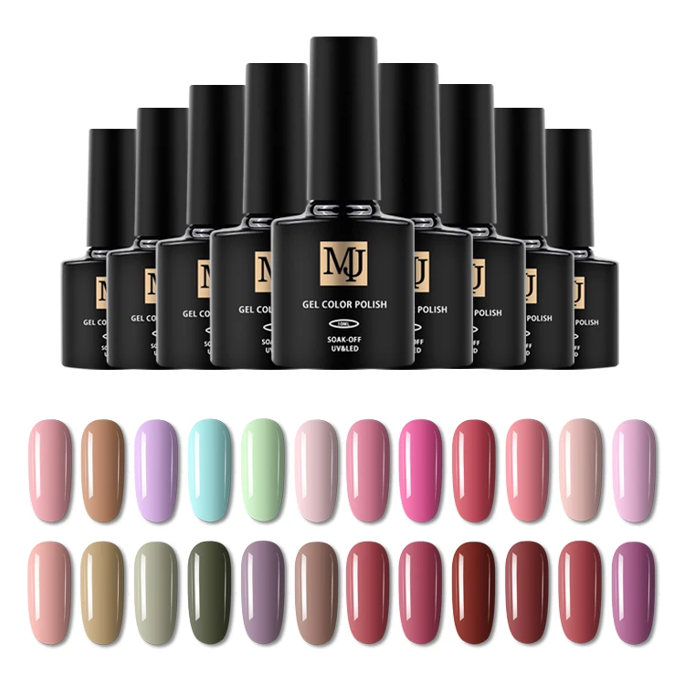 Wholesale Cheap Nail Polish Manufacturers Mj Brand 120 Colors 6 Colors