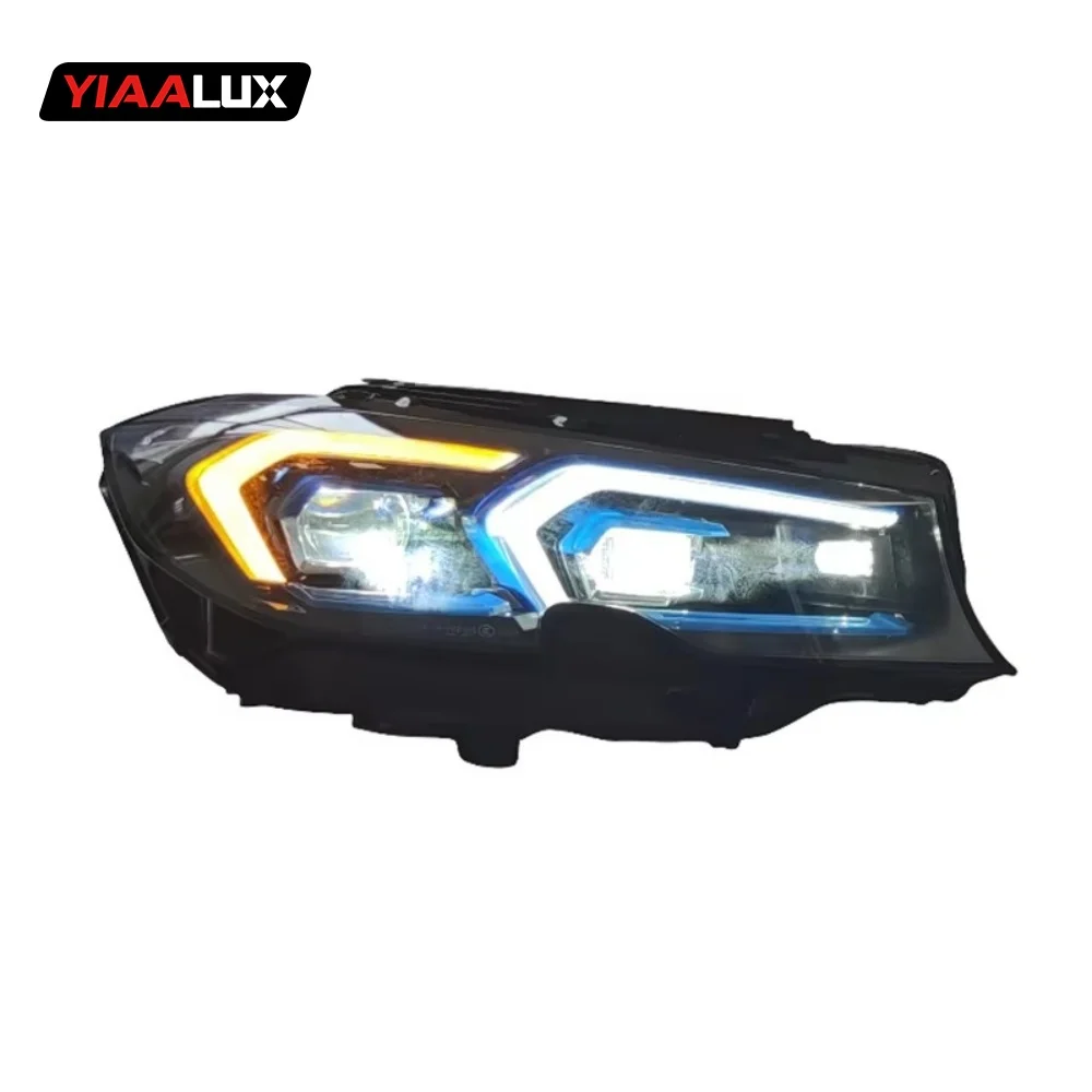 product for bmw 3 series g20 g21 g28 19 22 yellow white laser headlight high low fog turn signal lamp switch drl front lights-13