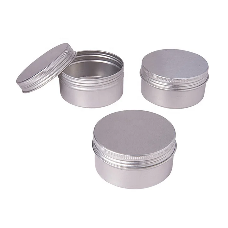 5/10/15/20/30/40/50/60g Empty Metal Aluminum Tin Jars For Cosmetic ...