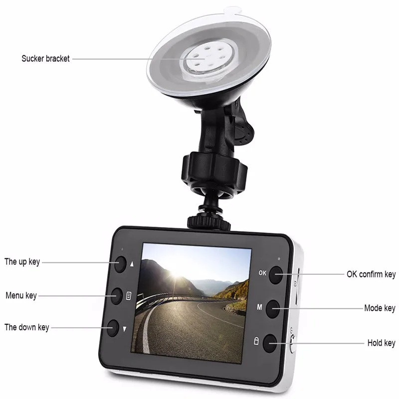 Auto Tachograph 2.4" Full HD 1080P Car Camera DVR Camcorder Video Recorder K6000 